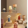 Lampa stołowa LED "Aureline" w kolorze szarobrązowym - wys. 19 x Ø 12 cm