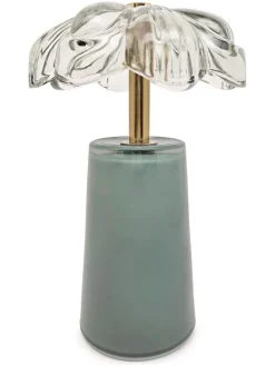 Lampa stołowa LED "Gatsby" w kolorze zielonym - wys. 18 x Ø 11 cm