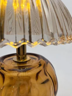 Lampa stołowa LED "Gracy" w kolorze żółtym - wys. 14,6 x Ø 10,7 cm