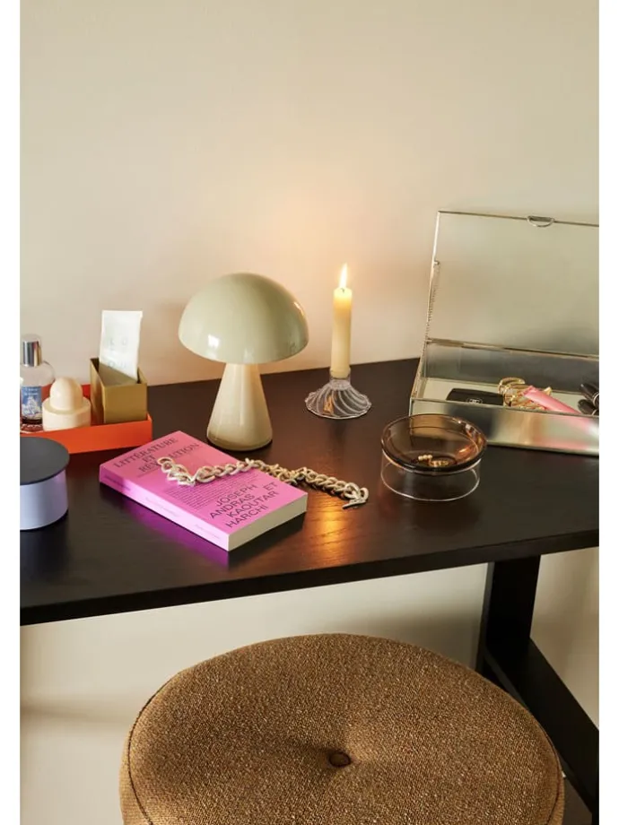 Lampa stołowa LED "Mush" w kolorze beżowym - wys. 20 x Ø 15 cm