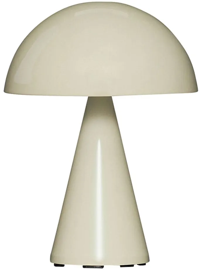 Lampa stołowa LED "Mush" w kolorze beżowym - wys. 20 x Ø 15 cm