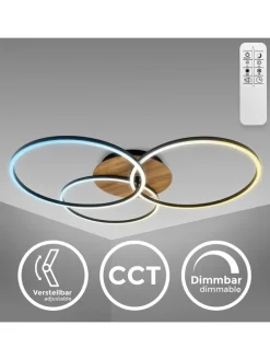 Lampa sufitowa CCT-LED w kolorze czarnym - KEE E (A do G)