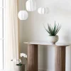 Lampa wisząca "Coventry" w kolorze białym - wys. 15,5 x Ø 28 cm