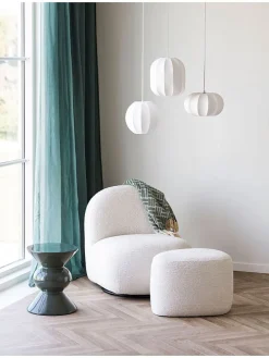 Lampa wisząca "Coventry" w kolorze białym - wys. 15,5 x Ø 28 cm
