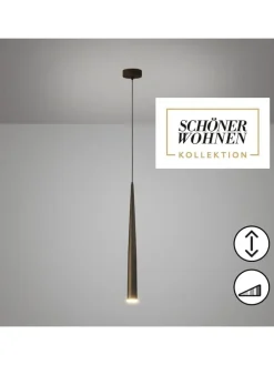 Lampa wisząca LED "Cone" w kolorze czarnym - wys. 160 x Ø 12 cm