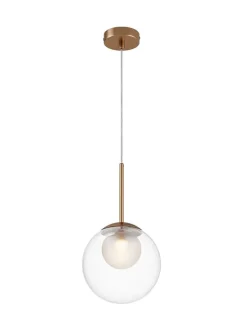 Lampa wisząca "Ring" w kolorze złotym - wys. 344,1 x Ø 20 cm
