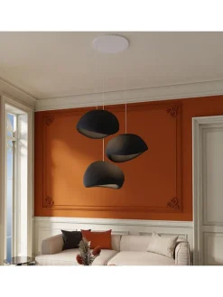 Lampa wisząca w kolorze czarnym - 80 x 120 cm