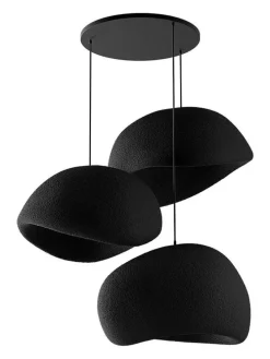 Lampa wisząca w kolorze czarnym - 80 x 120 cm