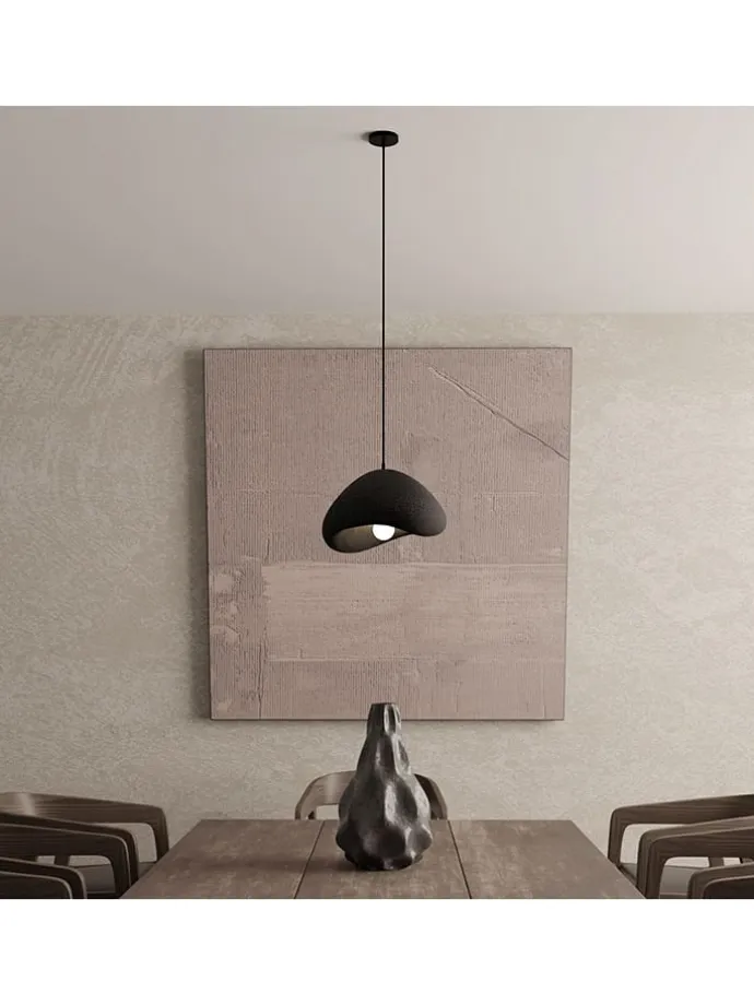 Lampa wisząca w kolorze czarnym - Ø 30 cm