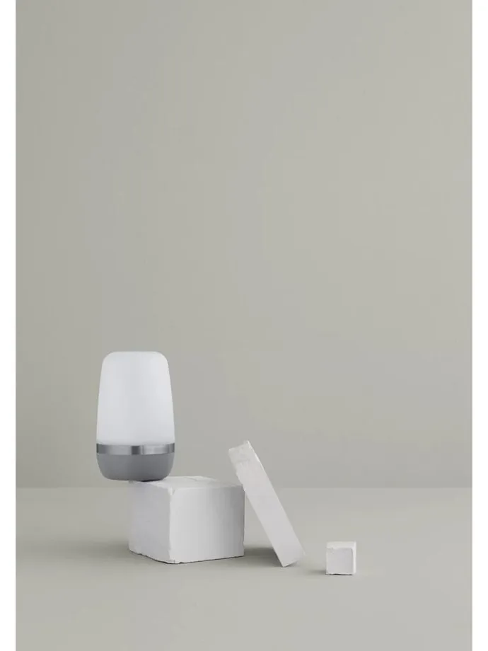 Lampa zewnętrzna LED "Spirit" w kolorze szarym - wys. 24 cm