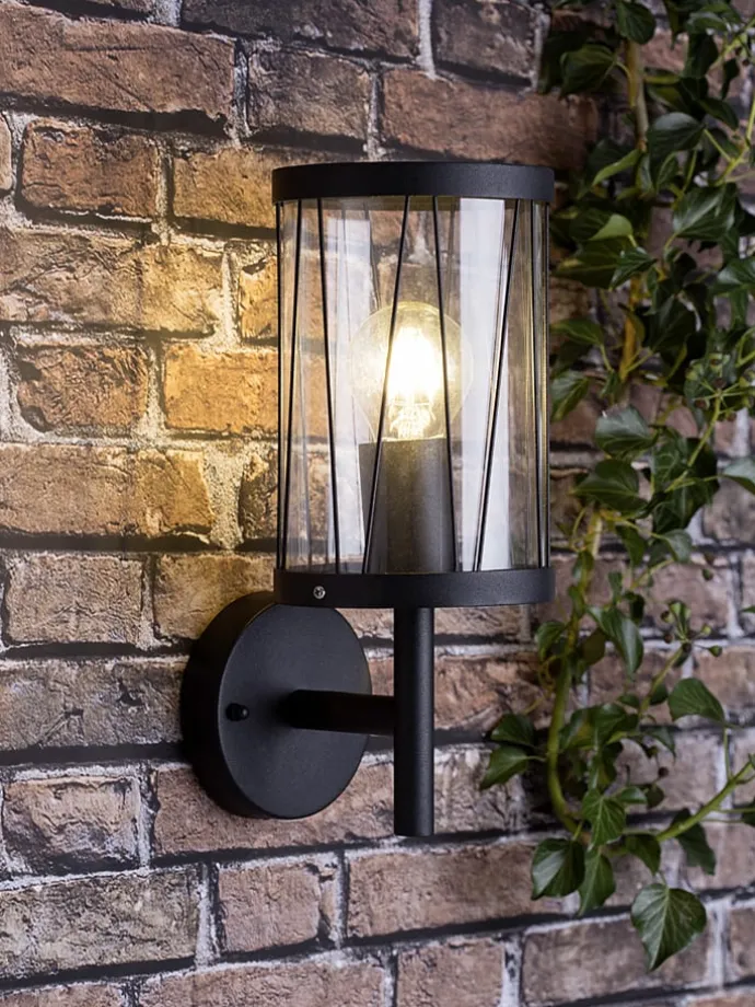 Lampa zewnętrzna "Reed" w kolorze czarnym - wys. 31 cm