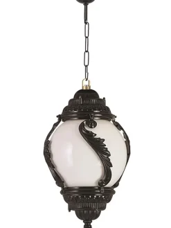 Lampa zewnętrzna w kolorze biało-czarnym - 85 x Ø 30 cm