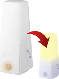 Lampka nocna LED w kolorze białym - wys. 12,5 cm