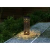 Lampy solarne LED (3 szt.) "Organic" w kolorze srebrnym na trzonku - wys. 28 cm