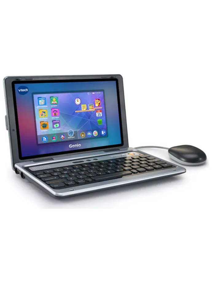 Laptop edukacyjny "Genio" w kolorze srebrnym - 5+