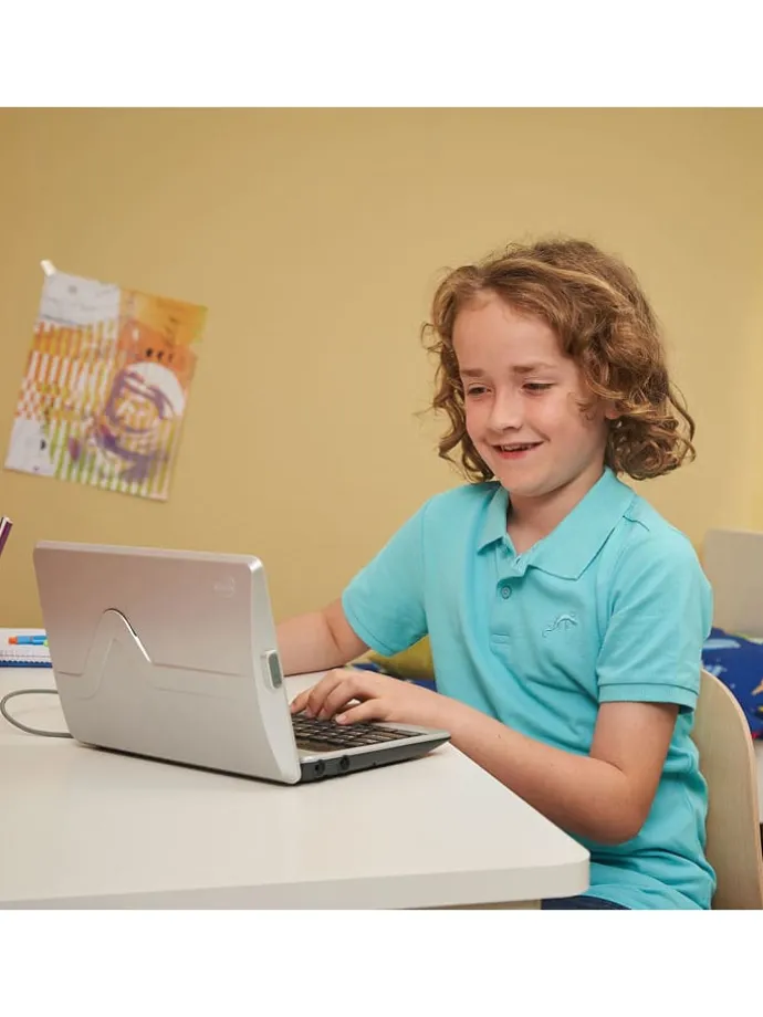 Laptop edukacyjny "Genio" w kolorze srebrnym - 5+