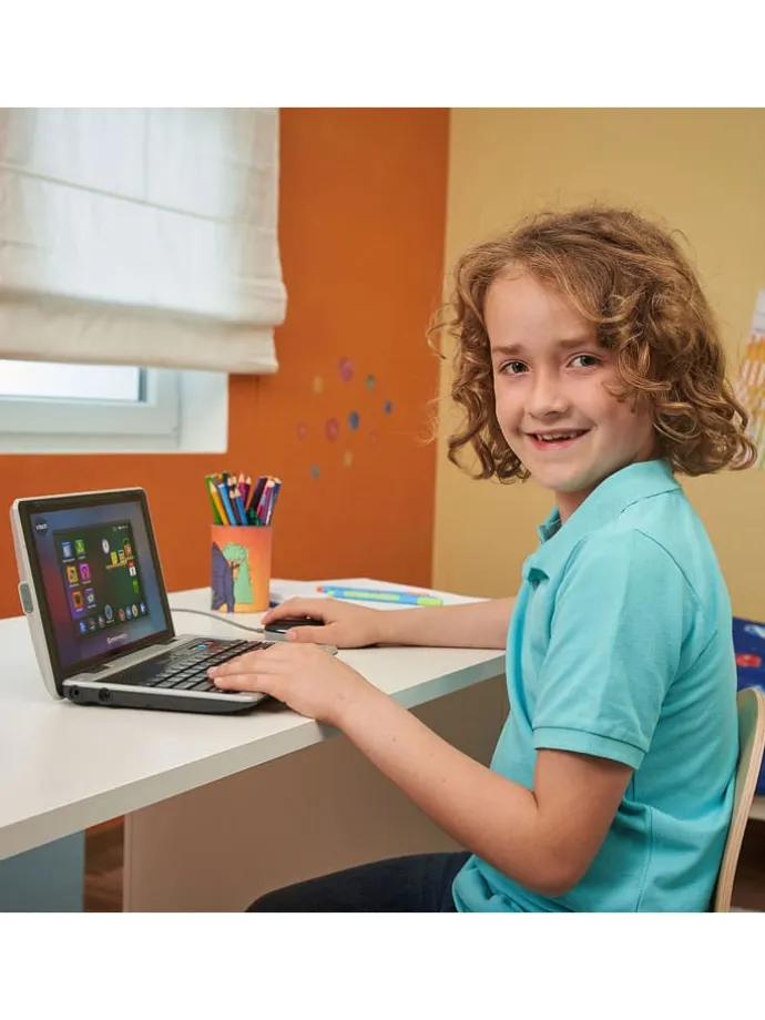 Laptop edukacyjny "Genio" w kolorze srebrnym - 5+