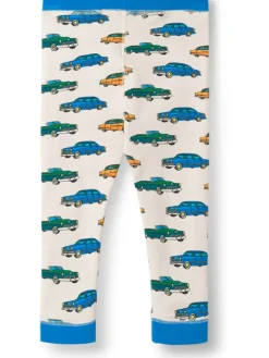 Legginsy "Elstar" w kolorze niebiesko-białym