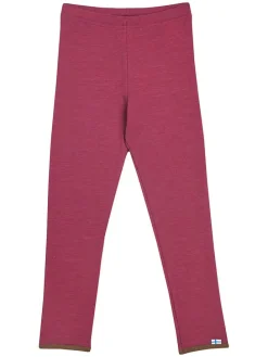 Legginsy termiczne "Leikki Wool" w kolorze czerwonym