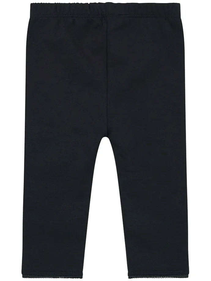 Legginsy w kolorze granatowym