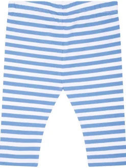 Legginsy w kolorze niebiesko-białym