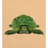 Lniana ściereczka w kolorze beżowo-zielonym do naczyń - 65 x 50 cm