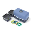 Lunch box "Tresor" w kolorze niebieskim - 800 ml