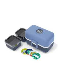 Lunch box "Tresor" w kolorze niebieskim - 800 ml
