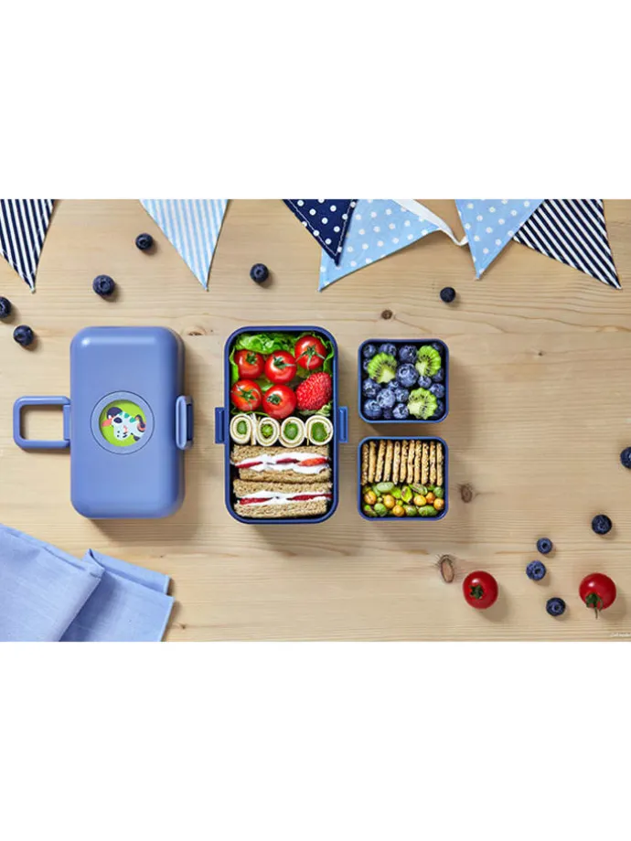 Lunch box "Tresor" w kolorze niebieskim - 800 ml