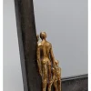 Lustro stołowe "Father and Son" w kolorze czarno-złotym - 20 x 13 cm