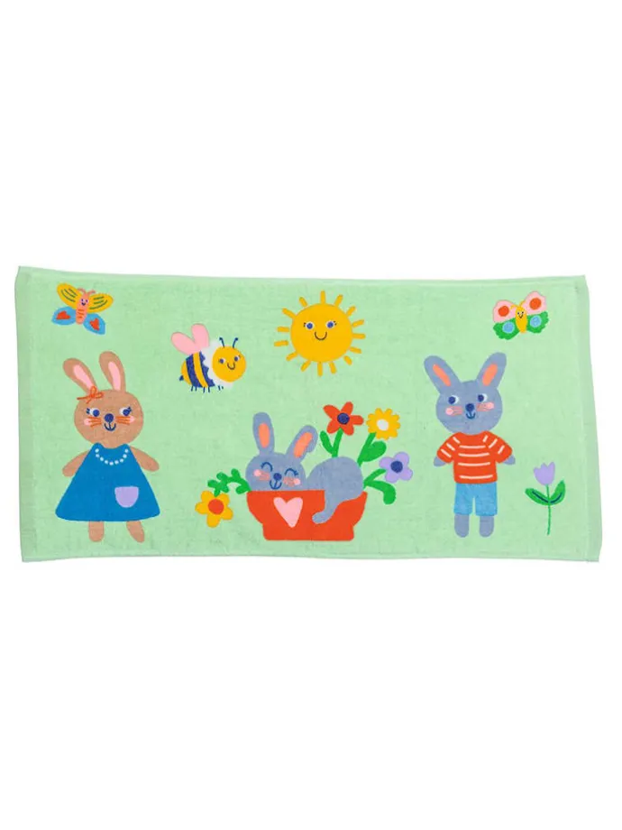 Magiczny ręcznik "Spring" w kolorze zielonym do rąk - 3+