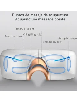 Masażer w kolorze białym do okolic oczu