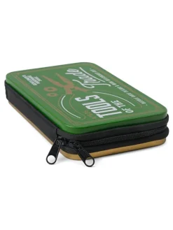 Mini-etui w kolorze zielonym z narzędziami