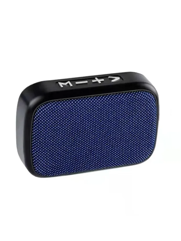 Mini głośnik Bluetooth w kolorze niebieskim - 11 x 8 x 4 cm
