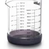 Mini kubki (2 szt.) w kolorze czarnym z miarką - 100 ml
