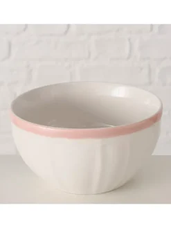 Miska "Juna" w kolorze biało-jasnoróżowym na musli - Ø 14 cm