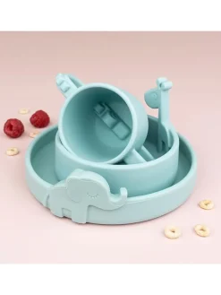 Miska "Raffi" w kolorze miętowym do nauki jedzenia - Ø 11,5 cm