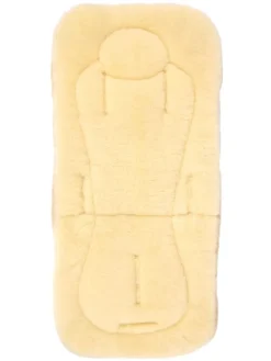 Nakładka wełniana w kolorze beżowym - 77 x 36 cm