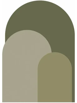 Naklejka ścienna w kolorze khaki - 70 x 100 cm
