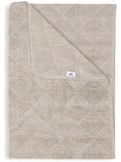 Narzuta "Paisley di Lino" w kolorze beżowym