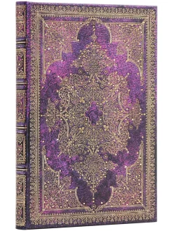 Notatnik "Bijou" w kolorze fioletowym - 13 x 18 cm