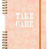 Notatnik "Guided Wellness - Take Care" w kolorze pomarańczowym - 20 x 25,5 cm