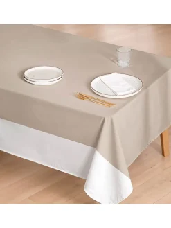 Obrus "Basics Duo" w kolorze beżowo-białym