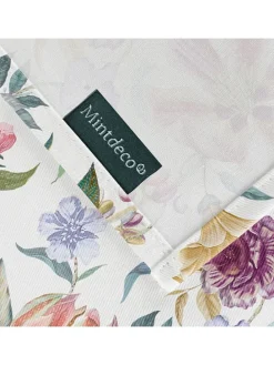 Obrus "Floral And Tropical Lissi" w kolorze biało-fioletowo-zielonym