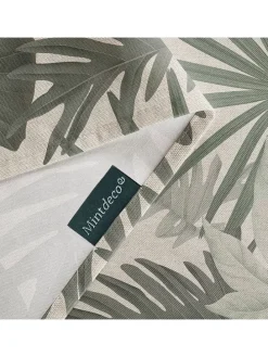 Obrus "Natural Monstera" w kolorze kremowo-zielonym