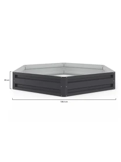 Ogrody warzywne (2 szt.) w kolorze antracytowym - Ø 138,5 cm