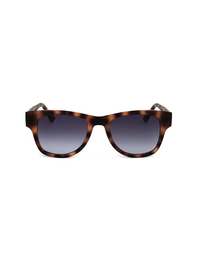 Okulary przeciwsłoneczne unisex w kolorze brązowo-pomarańczowo-granatowym