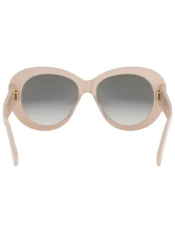 Okulary przeciwsłoneczne unisex w kolorze beżowo-szarym