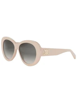 Okulary przeciwsłoneczne unisex w kolorze beżowo-szarym