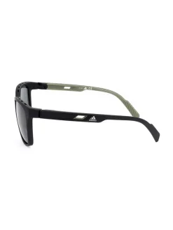 Okulary przeciwsłoneczne unisex w kolorze czarno-oliwkowym